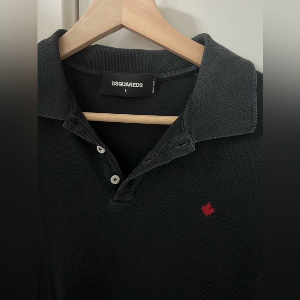 Dsquared2 polo t-shirt. Slim fit large size.